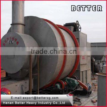 Portable rotary drum dryer for sand