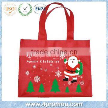 Santa & Snow Man nonwoven bag for Christmas Day