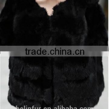 Fancy Graceful Women Fur Winter Coat Knitted Sheep Coat