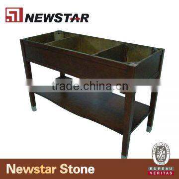 China bathroom vanity set with wooden base for hotel