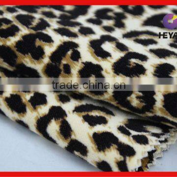 100%cotton velvet fabric leopard velvet fabric