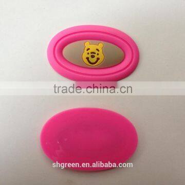 Cute PVC Rubber Label,rubber Badges for Slipper