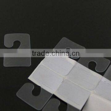 PVC adhesive j hook for supermarket hanging