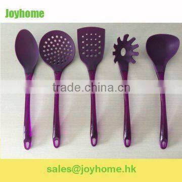 5pcs long handle plastic kitchen utensils