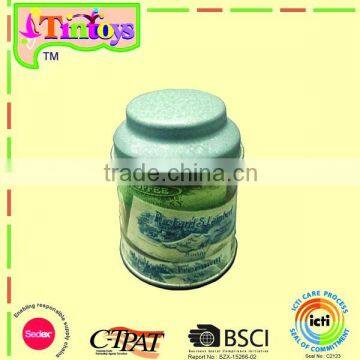 food storage canister tin can small tea can metal caddy round tin box