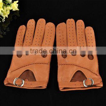 New Premium Men's Unlined Deerskin Leather Gloves. Hand Sewing Breathable Driving Gloves . photo-5
