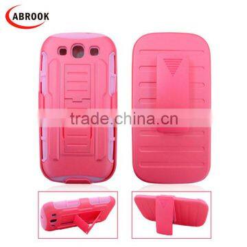 Hot selling robot style holster combo case for samsung i9300 galaxy s3