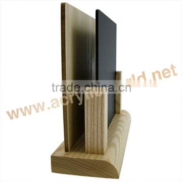 hot sale menu holders wood/wooden menu holders for restaurants/wooden menu holders for tables