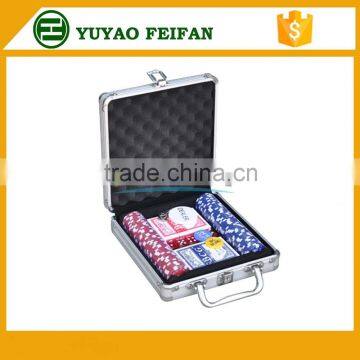 100pcs Poker Game Set Travel Funny Game Aluminum Case Poker Chip Set photo-3