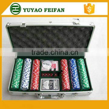 Used poker chips set for sale 300pcs Casino Style 13.5g Poker Chip Set With Alu Case/Casino Poker Set