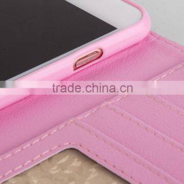 2015 Latest Design Pearl Chain Tote Bag Design Leather Cell Phone Case for Iphone 6 photo-2