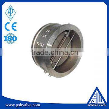 API stainless steel wafer duo check valve