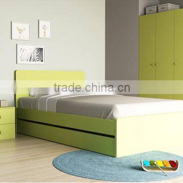 Queen Bunk Cheap Price Children Bedroom Furniture In Green Color photo-3