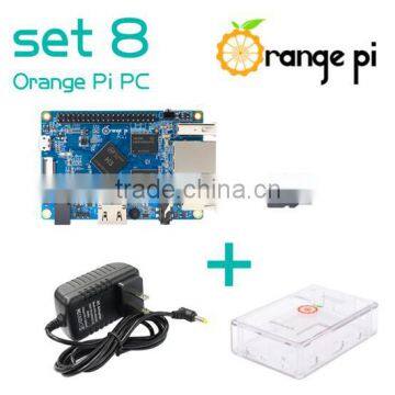 Orange Pi PC SET8 : Orange Pi PC+ Transparent ABS Case+ Power Supply+ 8GB Class 10Micro SD Card Beyond Raspberry Pi