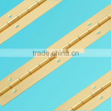 1.2mm thickness 38mm wide 1.8m long gold plated piano hinge