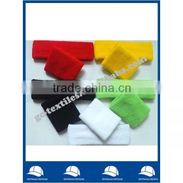 Plain sports cotton terry sweatband Headbands wristband