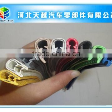 PVC decorative edge steel clip rubber u channel seal/anti-oxidation weather strip