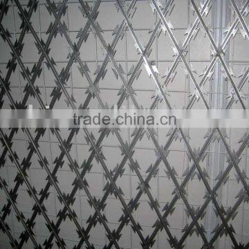 razor wire fence panel/razor barbed wire fence/razor wire