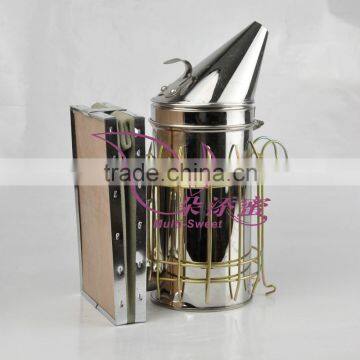 SS Stainless Steel Corium Hive Bee Smoker with Guard