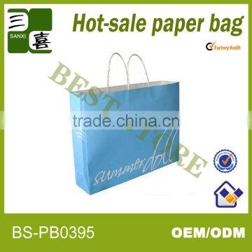 kraft paper bag for clothes packaging/garment packaging bag