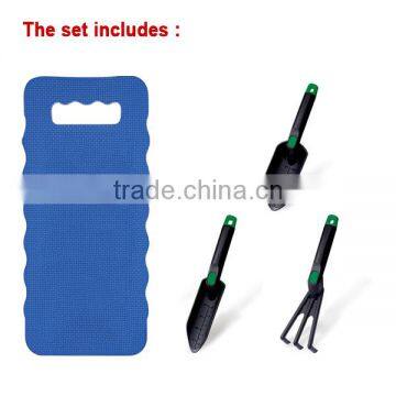 [Handy-Age]-3pcs Garden Hand Tools With Kneeling Pad (GN0700-034)