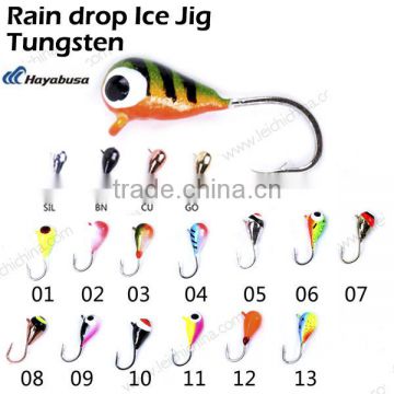 Painted Tear drop tungsten ice jig