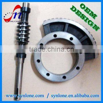 OEM transmission steel worm gear and worm shaft