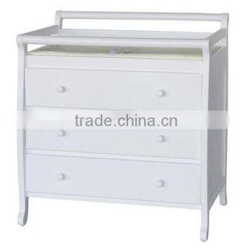 Classical Three Drawers baby change table baby changing table