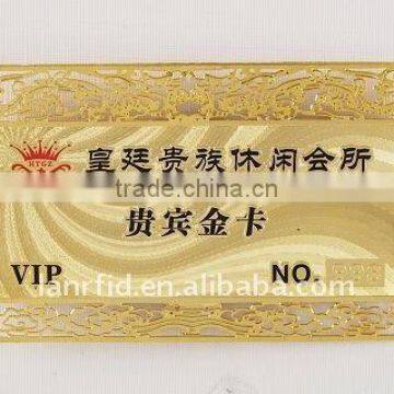Golden RFID Metal Business Card for Membership photo-2