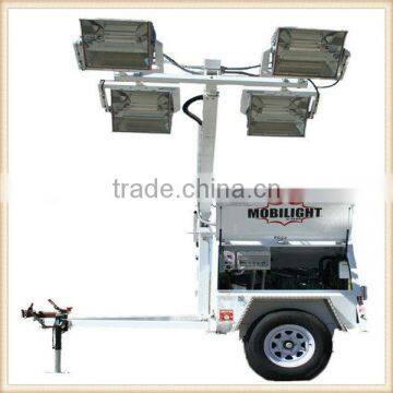 6kw to 28kw Kubota Hydraulic Mobile Lighting Tower