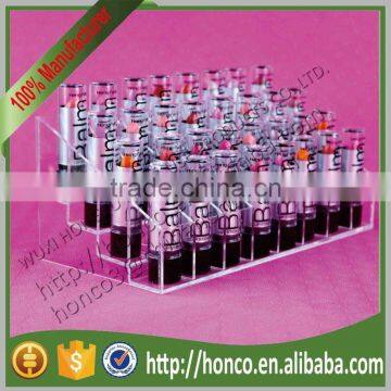 4 Tiers 32 Bins Acrylic Display Rack for Lipstick Cosmetics,Clear Colour