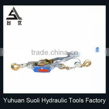 Manufacturing 4T Portable Cargo Puller With Double Gear Triple Hook photo-2