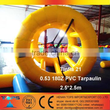 Inflatable Water Park Tinfla 21 in PVC Tarpaulin Materials