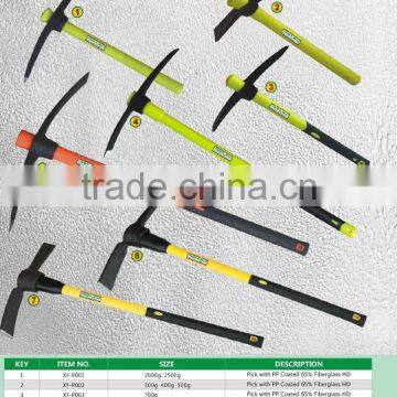 China factory of 50cm antiskid pp coated carbon Steel Pick with fiberglass handle