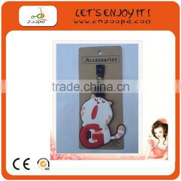 Rubber Airplane Shape Luggage Tag