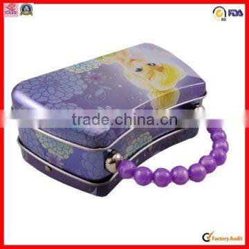 Hot Sale Wholesale Handle Tin Cosmetic Tin Box Packing photo-3