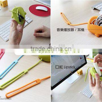 CY061 Storage Carrying Key Bag Holder For Earphones Silicone Headphones Earbuds Memory Card Charms Earphone Accessories photo-3