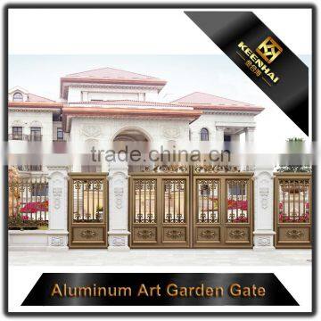 Customized Powder Coated Vintage Decorative Cast Aluminum Garden Gate