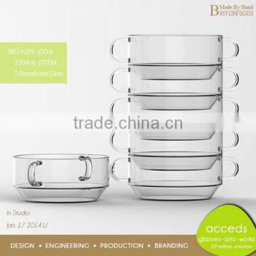 Microwave Oven Diswasher Safe Big Glass Bowl photo-2