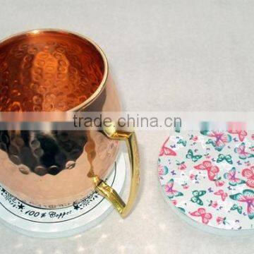 HIGH QUALITY MDF WOODEN DRINKING CUP COASTER, ECO FRIENDLY TEA/COFFEE/BEER MUG COASTER , BUTTERFLY DESIGN COASTERS photo-4