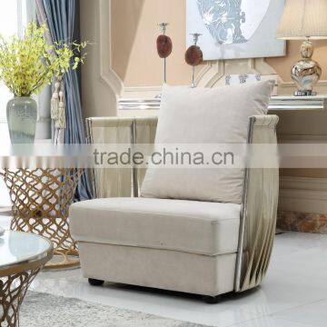 2016 Luxury Stainless Steel Sofa / Sofa for Wholesale SF067 photo-2