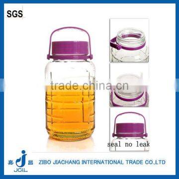 ZIBO big capacity 2L-18L clear cylinder glass beverage bottle/storage jar