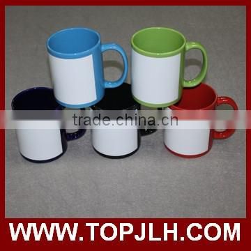 Custom logo printed blank color body ceramic coffee cup