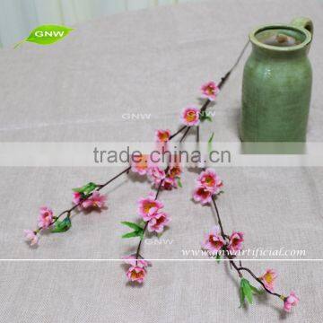 GNW BLB-CH1605011 Best Quality Supplies Wholesale Red Fabric Flower Cherry Blossom for Sale photo-3