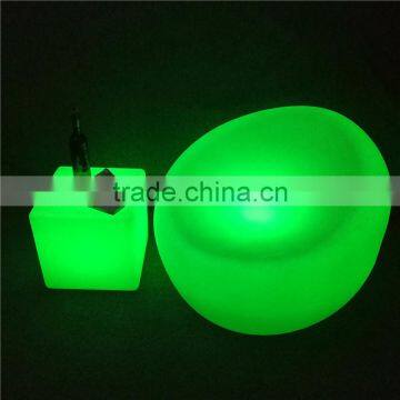 Nightclub LED Furniture Illuminated LED Big Single Sofa Chair With Rechargeable Battery