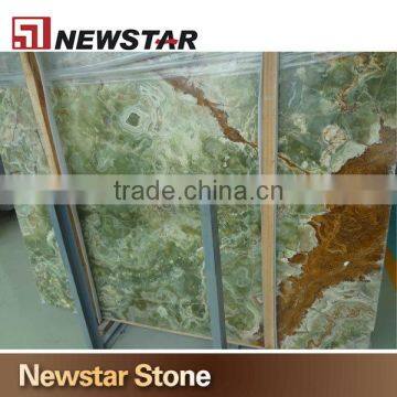 Transparent onyx marble slab green onyx price