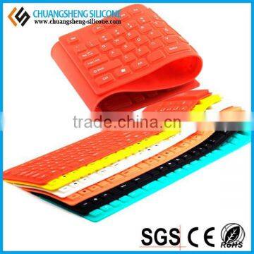 TRANSPARENT WATERPROOF DUSTPROOF SILICONE USB COMPUTER KEYBOARD photo-2