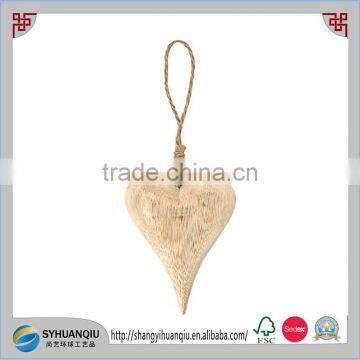 Wooden Heart Hanging Decoration - Small Medium Large - Craft Decorate GIFT