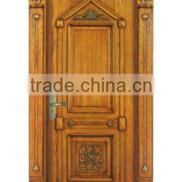 Elegant Noble Carved Solid Wood Entry Door for Residential House in American Style BF11-12191a photo-6