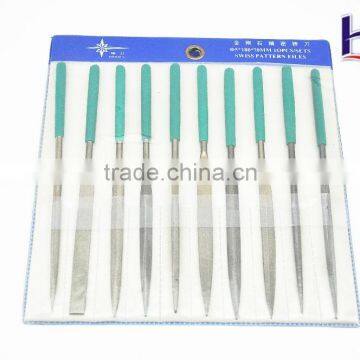 10pcs 3x140mm Diamond Files set (Ti/Ni coated)